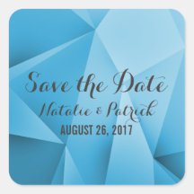 Sapphire Jewel Tones Save Date Stickers