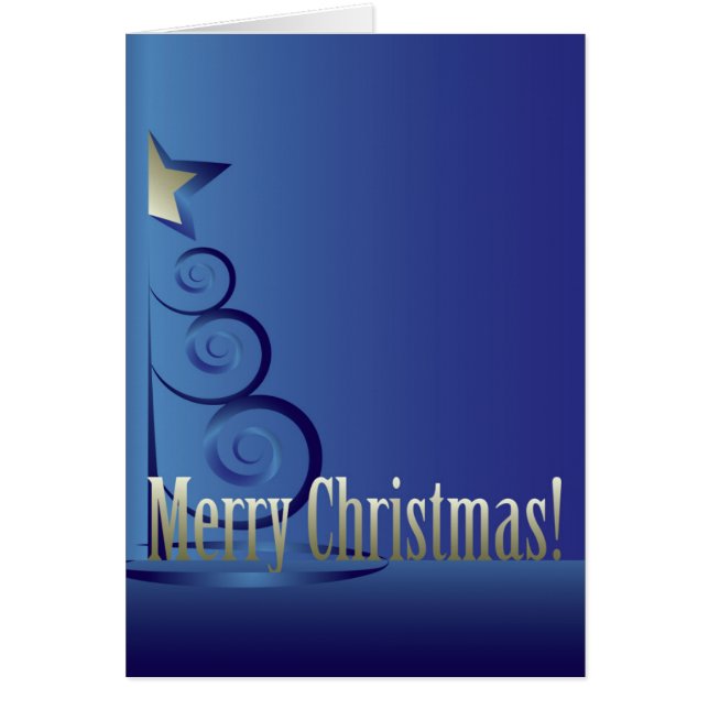 Sapphire Julgran Hälsningskort (Framsidan)