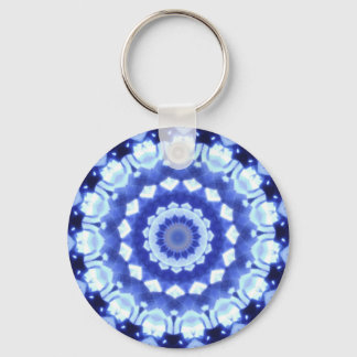 Sapphire Kaleidoscope Nyckelring