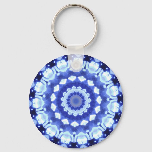 Sapphire Kaleidoscope Nyckelring (Framsida)