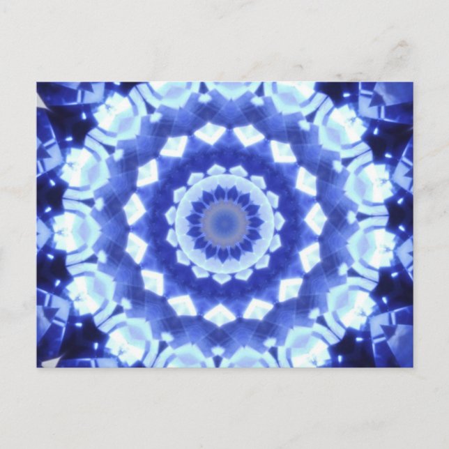 Sapphire Kaleidoscope Vykort (Framsida)