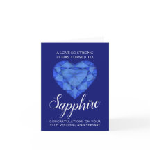 Sapphire Kärlek, 45:e Bröllop-årsdagen, så stark
