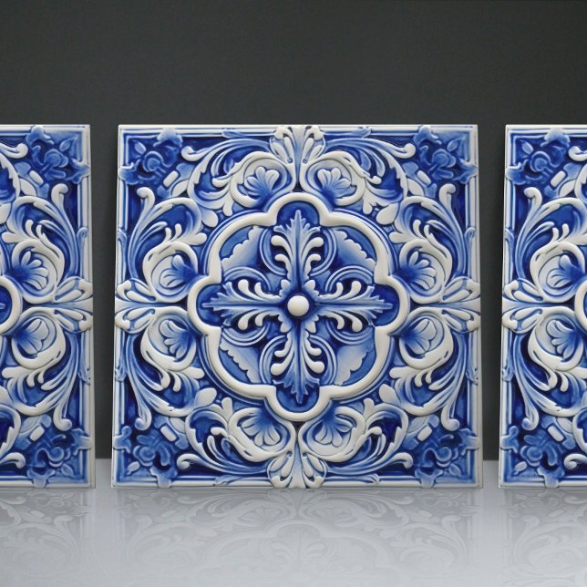 Sapphire Lissabon Patternated Ceramic Design Kakelplatta (Skapare uppladdad)