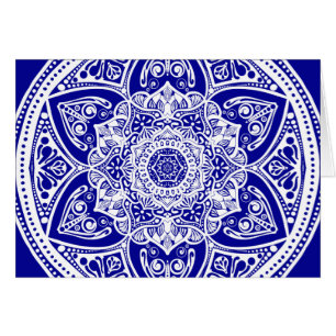 Sapphire Mandala Hälsningskort