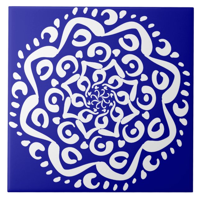 Sapphire Mandala Kakelplatta (Framsidan)