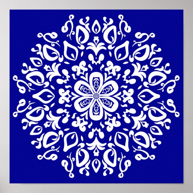 Sapphire Mandala Poster (Framsidan)
