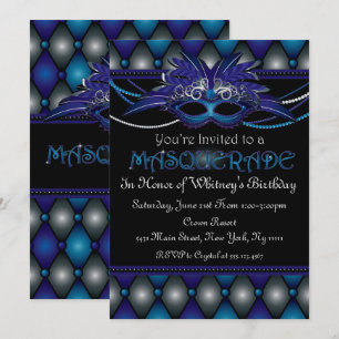 Sapphire Masqueraparts inbjudningar