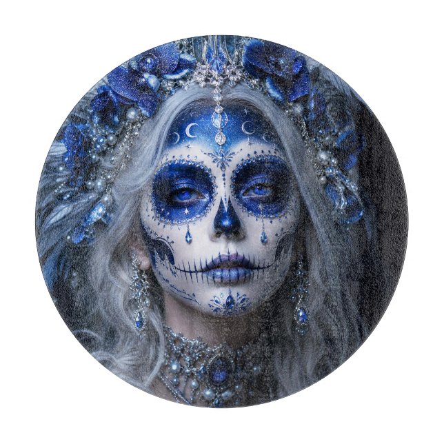 Sapphire Moon Calavera – Blå Celestial  (Framsidan)