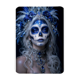 Sapphire Moon Calavera – Blå Celestial Magnet