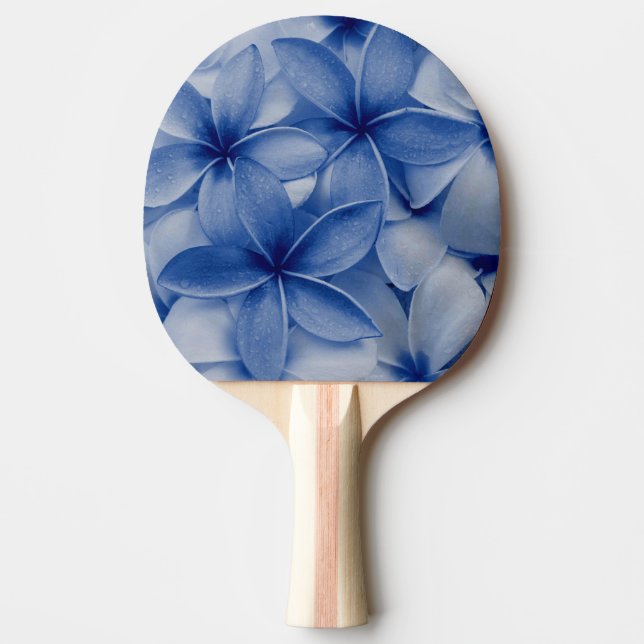 Sapphire och Azure Flowers Pingisracket (Framsidan)