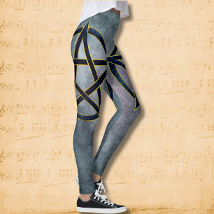 Sapphire Pentagram: Portal to Divine Wisdom Leggings