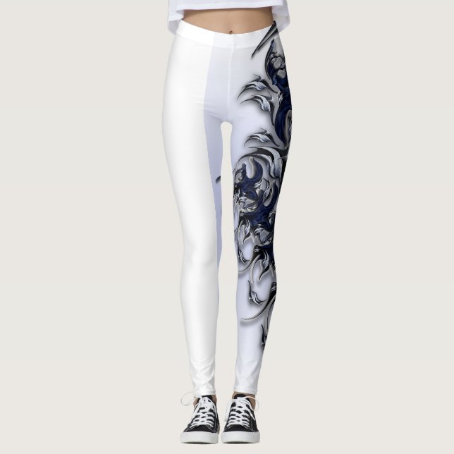 "Sapphire Poetry", kvinnans lag Leggings (Framsida)