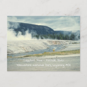 Sapphire Pool Firehole River Yellowstone Vykort