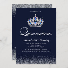 Sapphire Quinceanera-inbjudningar Inbjudningar