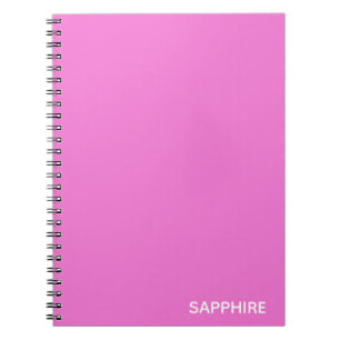 Sapphire rosa färg namn anteckningsbok