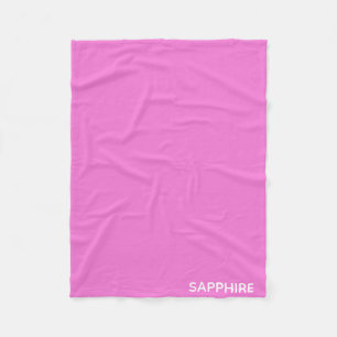 Sapphire rosa färg namn fleecefilt