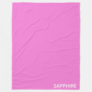 Sapphire rosa färg namn fleecefilt
