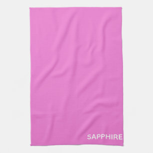 Sapphire rosa färg namn kökshandduk