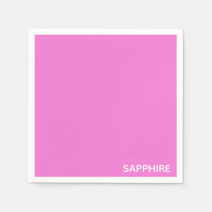 Sapphire rosa färg namn pappersservett