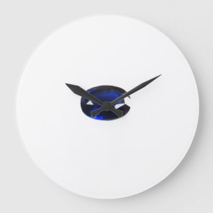 Sapphire September Birthstone Blue Large Clock Stor Klocka