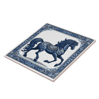 Sapphire Stallion: Botanical Grace Kakelplatta