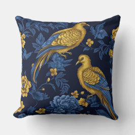 Sapphire Starlit Symphony Botanical Kudde