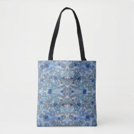 Sapphire Swirls Tote Bag Tygkasse