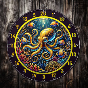 Sapphire Tentacle Octopus Dartboard Darttavla