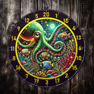 Sapphire Tentacle Octopus Dartboard Darttavla