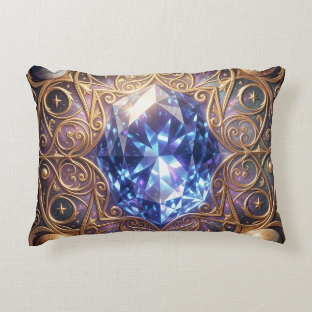 Sapphire – The Stone of Truth and Wisdom´2 Prydnadskudde (Framsidan)