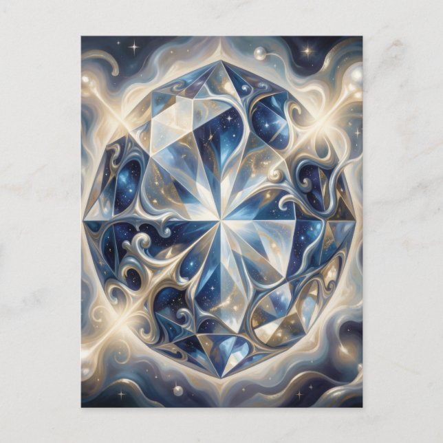Sapphire – The Stone of Truth and Wisdom´3 Vykort (Framsida)