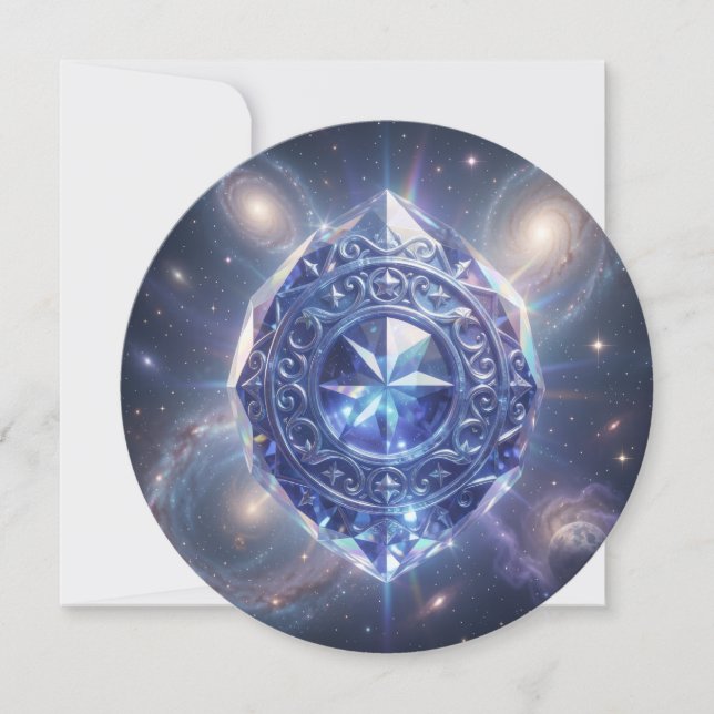 Sapphire – The Stone of Truth and Wisdom´4 Julkort (Framsida)