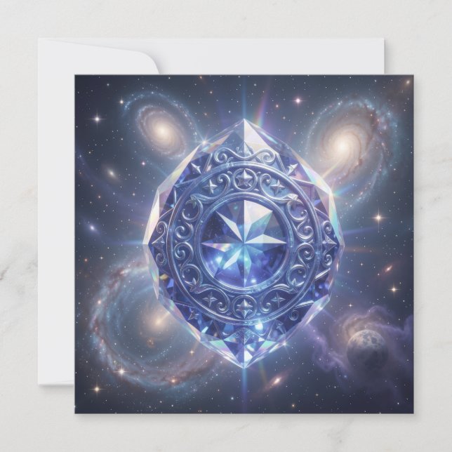 Sapphire – The Stone of Truth and Wisdom´4 Julkort (Framsida)