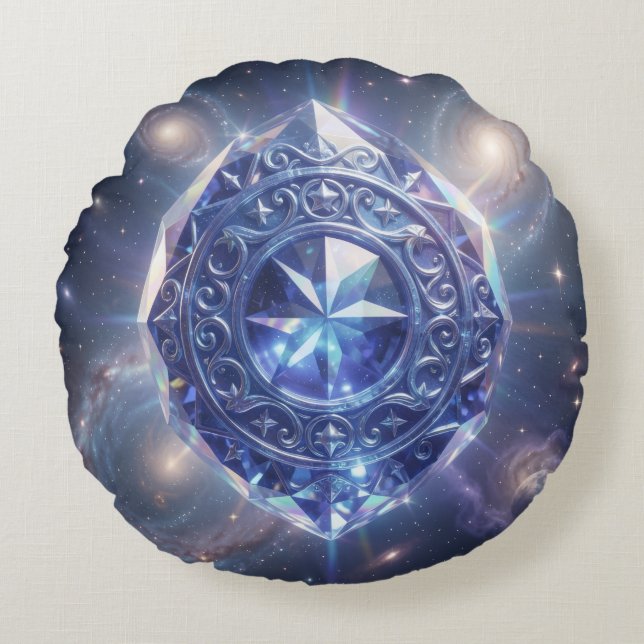 Sapphire – The Stone of Truth and Wisdom´4 Rund Kudde (Framsidan)