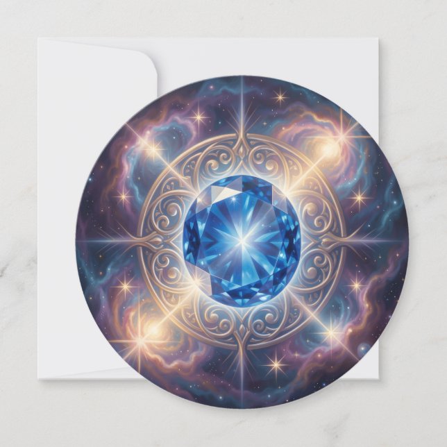 Sapphire – The Stone of Truth and Wisdom´6 Julkort (Framsida)