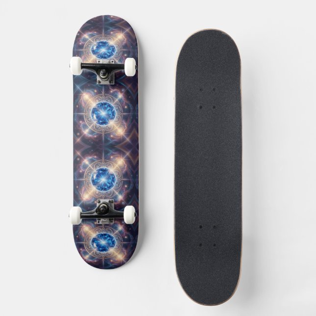 Sapphire – The Stone of Truth and Wisdom´6 Mini Skateboard Bräda 18,5 Cm (Framsida)