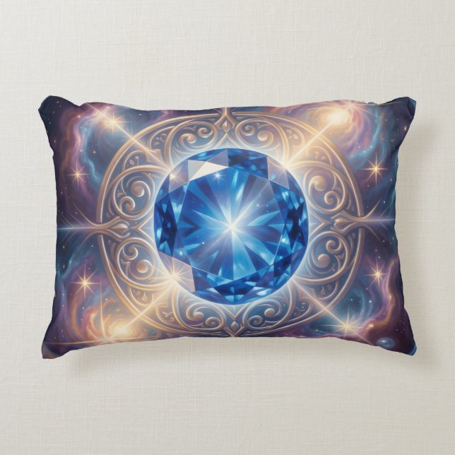 Sapphire – The Stone of Truth and Wisdom´6 Prydnadskudde (Framsidan)