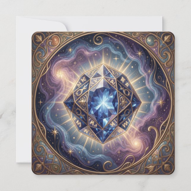 Sapphire – The Stone of Truth and Wisdom´7 Julkort (Framsida)