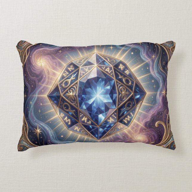 Sapphire – The Stone of Truth and Wisdom´7 Prydnadskudde (Framsidan)