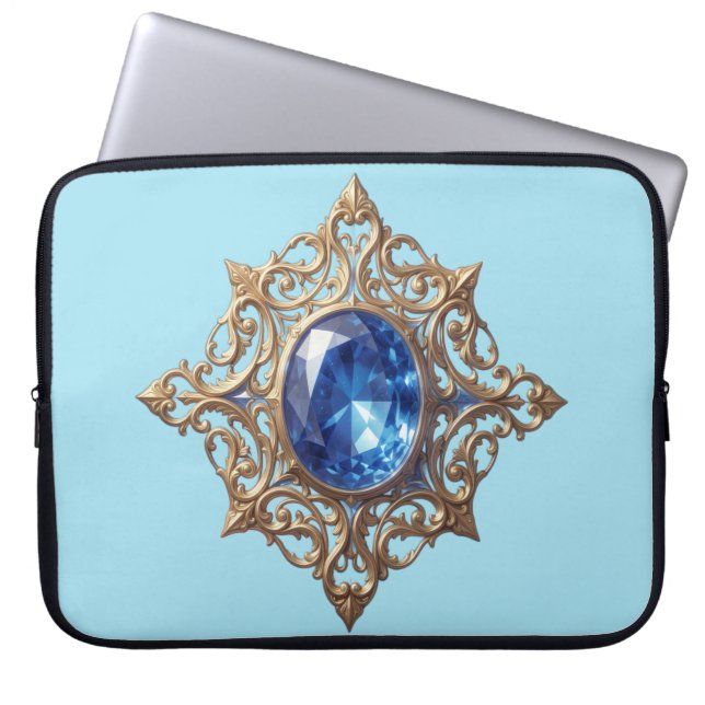 Sapphire – The Stone of Truth and Wisdom´8 Laptop Fodral (Framsidan)