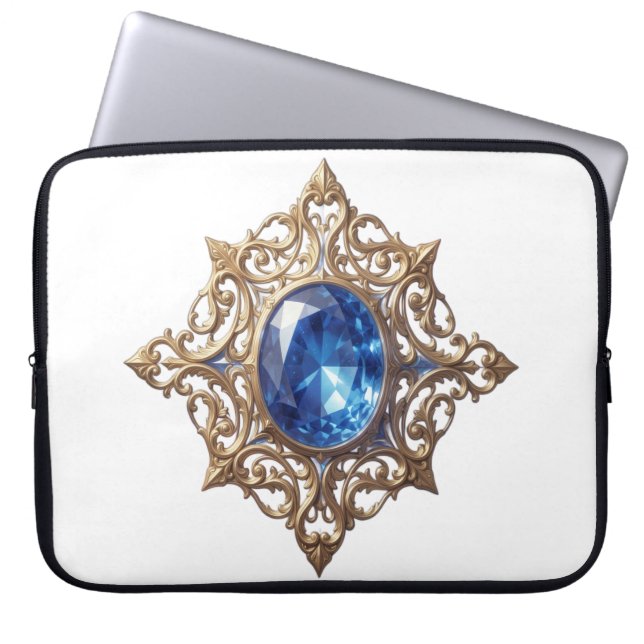 Sapphire – The Stone of Truth and Wisdom´8 Laptop Fodral (Framsidan)