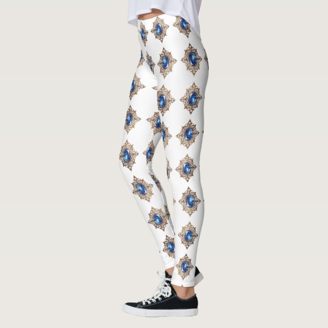Sapphire – The Stone of Truth and Wisdom´8 Leggings (Vänster)