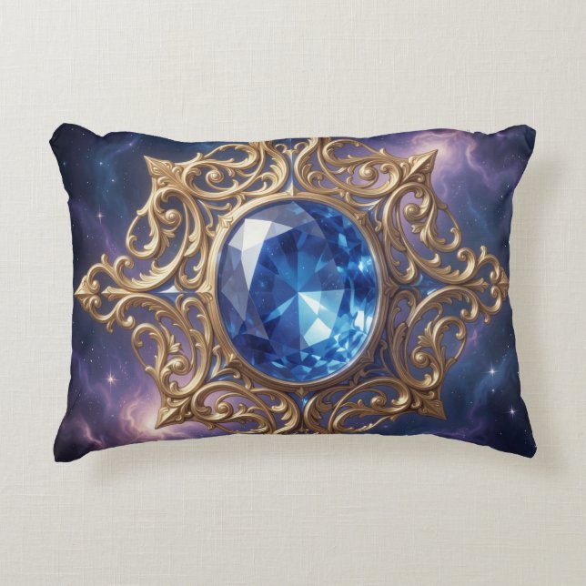 Sapphire – The Stone of Truth and Wisdom´8 Prydnadskudde (Framsidan)