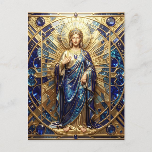 Sapphire – The Stone of Truth and Wisdom´9 Helg Vykort (Framsida)