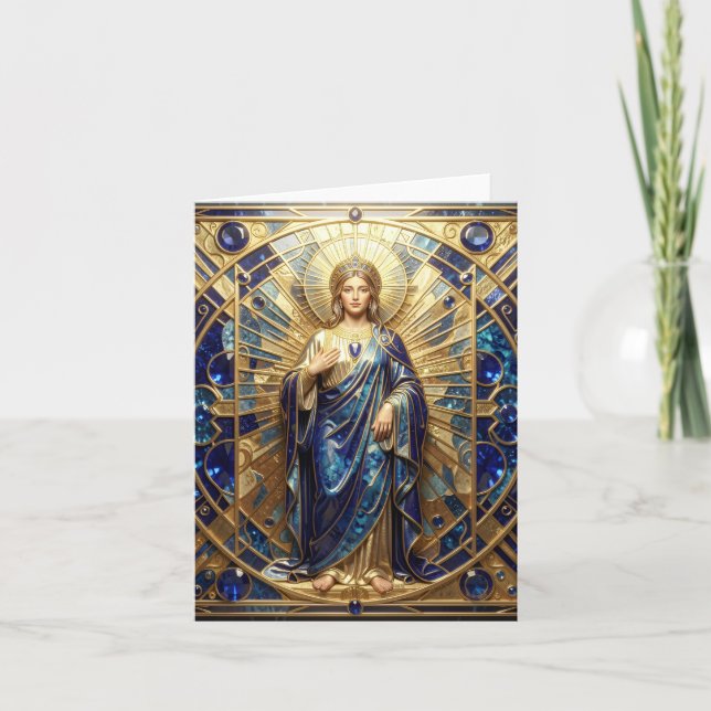 Sapphire – The Stone of Truth and Wisdom´9 Helgkort (Framsida)