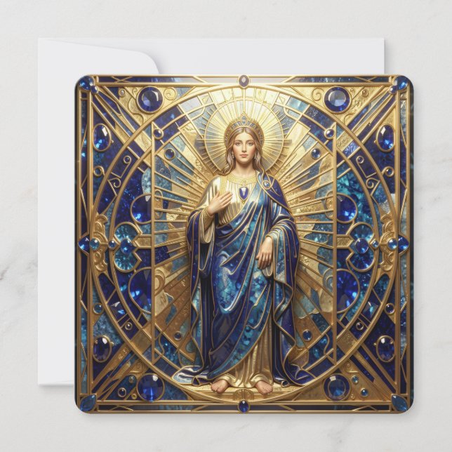 Sapphire – The Stone of Truth and Wisdom´9 Julkort (Framsida)