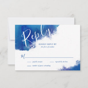 Sapphire Tide Bröllop OSA Responcard Kort