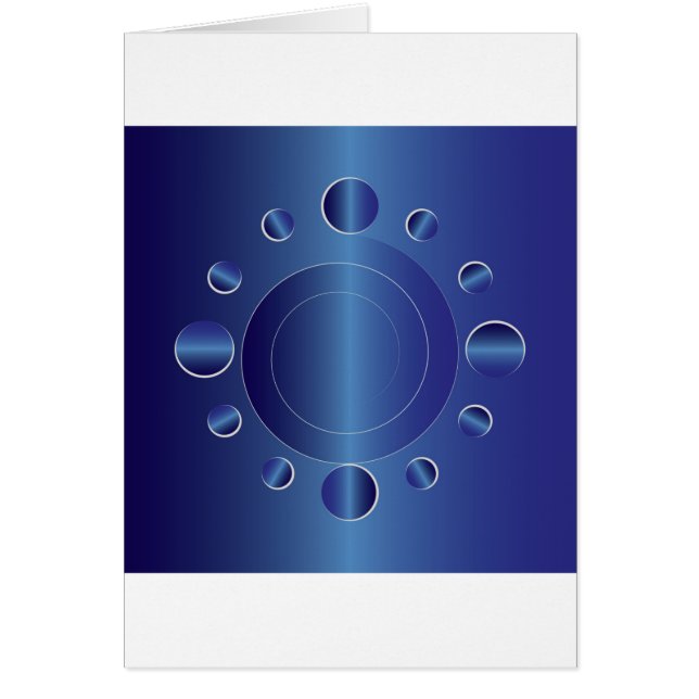 Sapphire-timmar Hälsningskort (Framsidan)