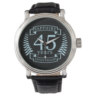 Sapphire Traditional 45:e bröllop-årsdagen Armbandsur