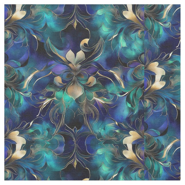 Sapphire Veil Tyg (Närbild)